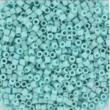 Miyuki delica Perlen 11/0 - Opaque matte ab turquoise green DB-878